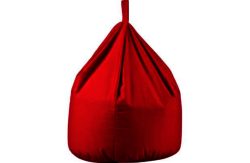 ColourMatch Large Cotton Beanbag - Poppy Red.
